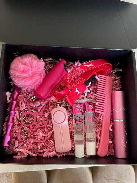 The pink 'all you need' box