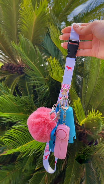 Cotton candy safety lanyard