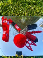 Red ‘NIKE’ safety lanyard